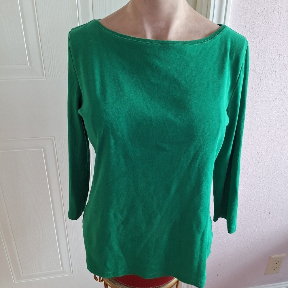 Talbots Vibrant Green Tee